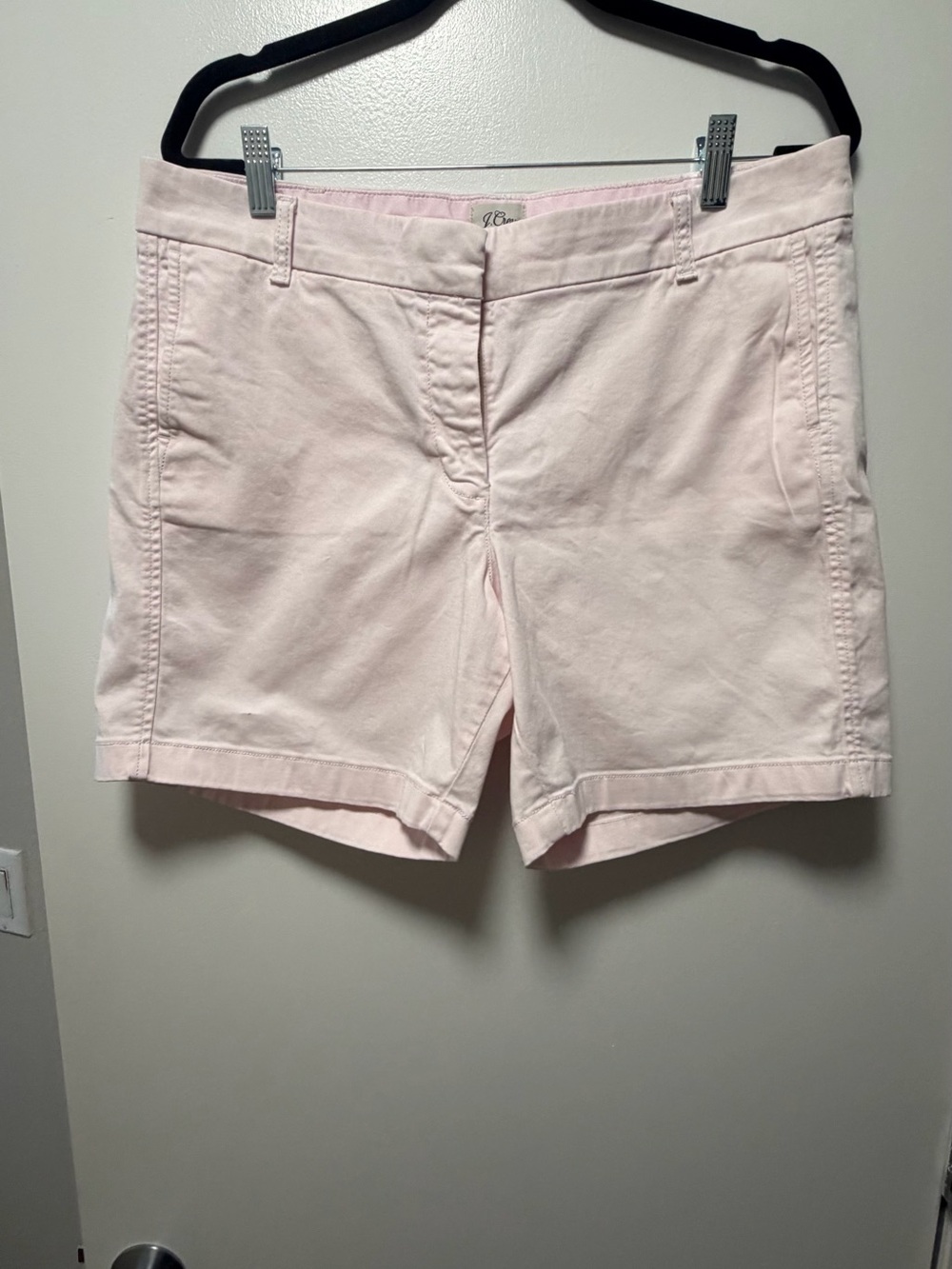 J. Crew Pale Pink Cotton Bermuda Shorts